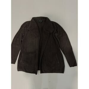 Barefoot Dreams CozyChic Lite Coastal Cardi Style 485 Dark Grey Size L